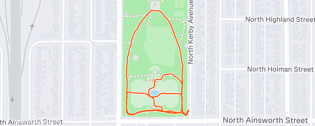Map of the activity, Morning Walk