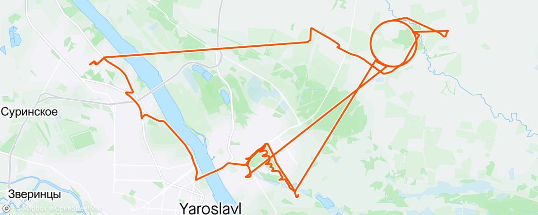 アクティビティ「В Брагино」の地図