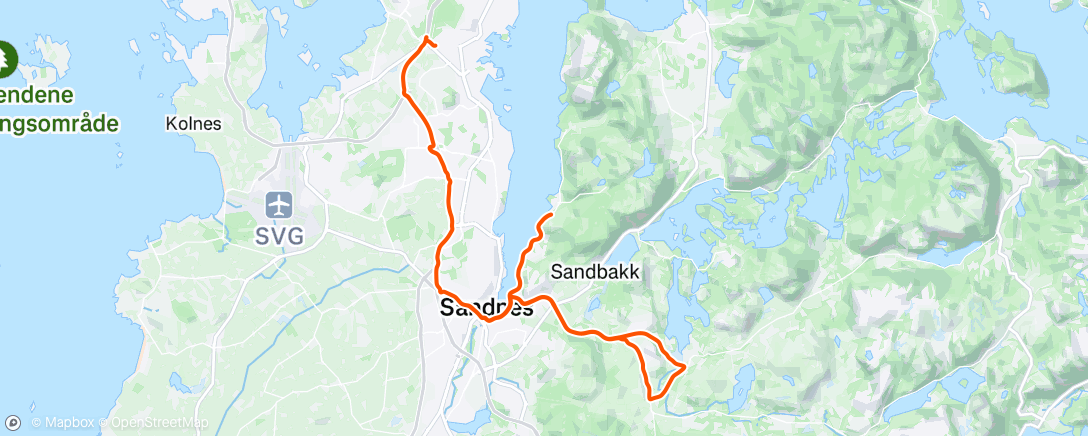 Map of the activity, Afternoon Ride