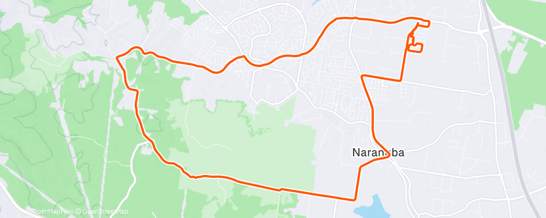 Map of the activity, Monday spin