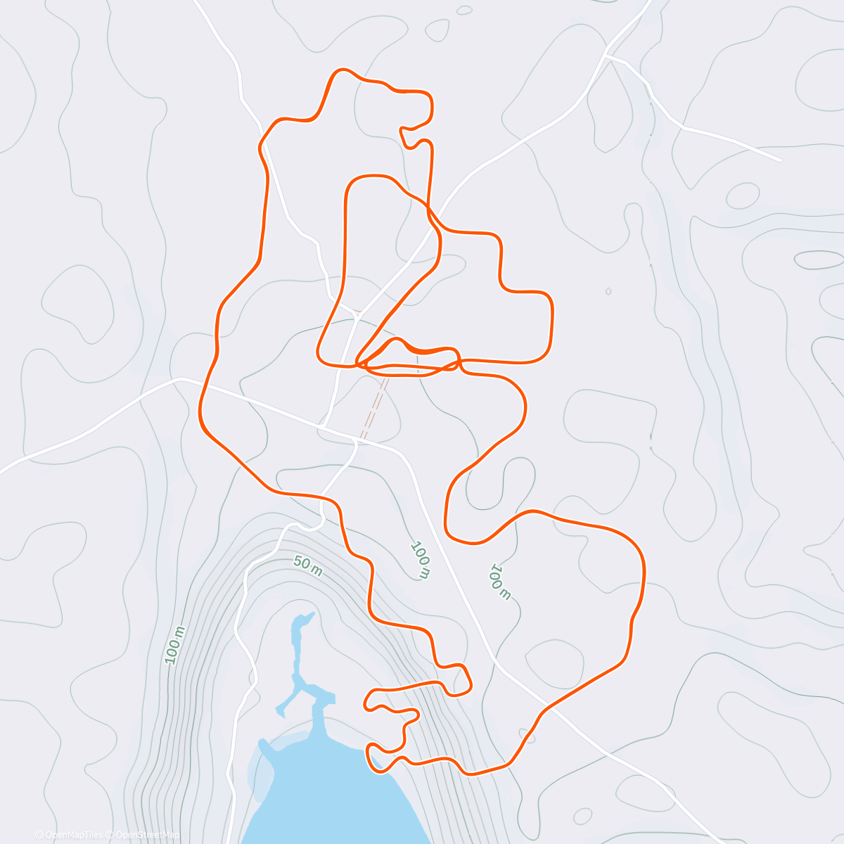 Map of the activity, Zwift - Group Ride: MDCC Tuesday Sprinters Playground 3 Laps, Sighter, Ramp, Race. on Sprinter's Playground in Makuri Islands