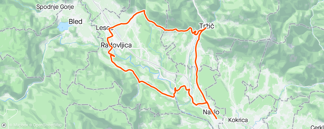 Mapa da atividade, Post ješprenj ride