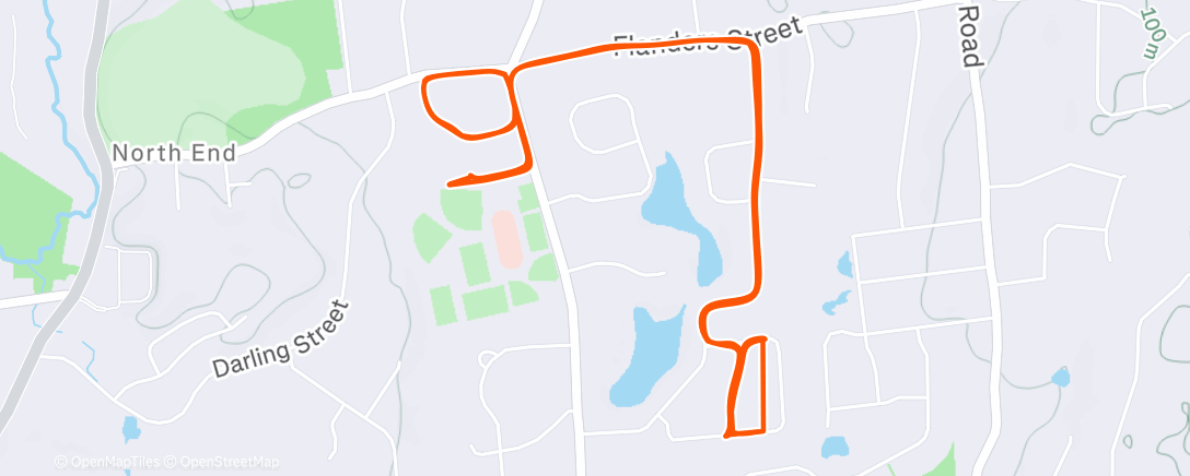 Карта физической активности (Afternoon Run)