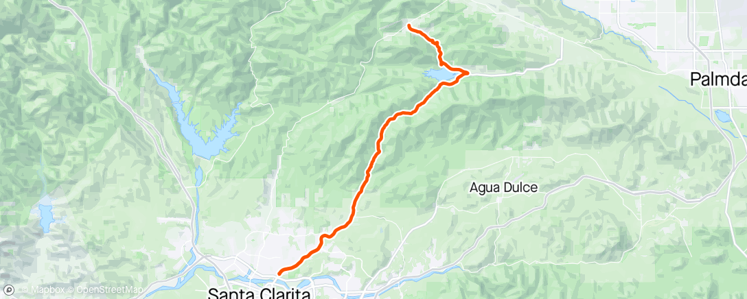 Map of the activity, Bike MS Training Ride - Santa Clarita