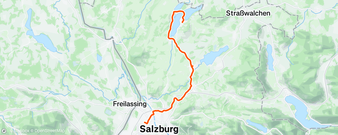 Map of the activity, Gravel-Fahrt am Nachmittag