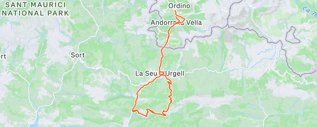 Mapa de la actividad (Morning Ride)