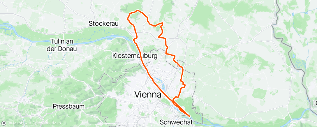 Map of the activity, Ostersonntagsradspazierfahrt