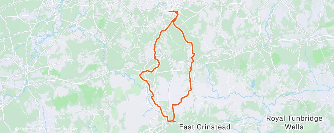 Map of the activity, Morning Ride