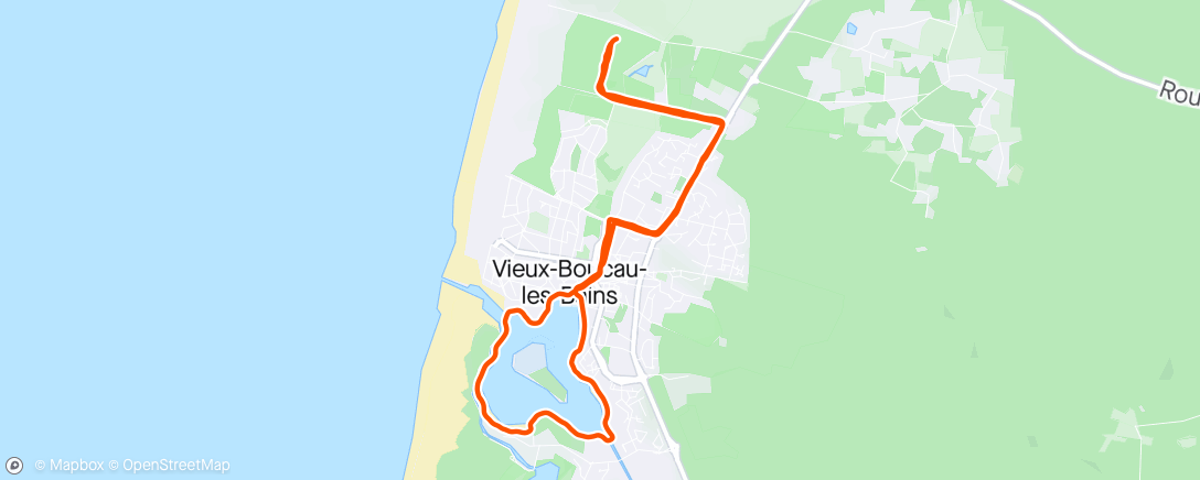 Map of the activity, Afternoon Trail Run pendant la sieste de Matteo