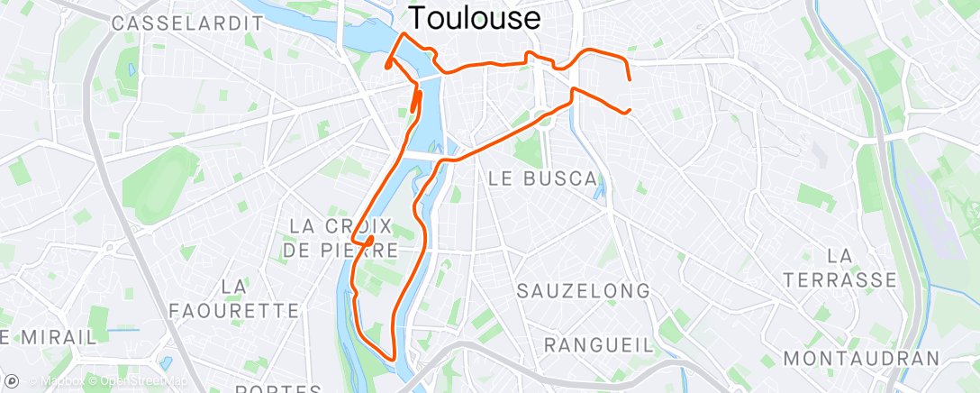 Map of the activity, Footing aux sensations