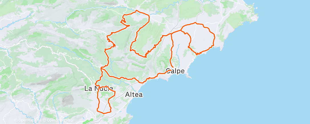 Map of the activity, Morning Ride