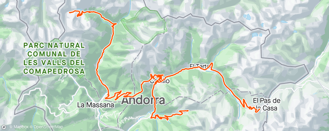 Map of the activity, Andorra 17