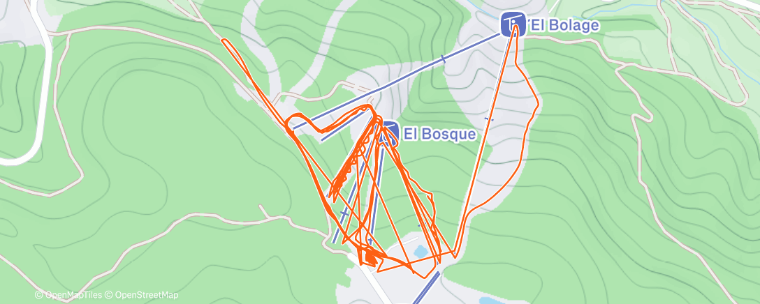 Карта физической активности (Esquí alpino matutino)