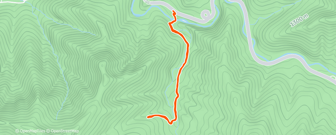 Map of the activity, Lunch Hike