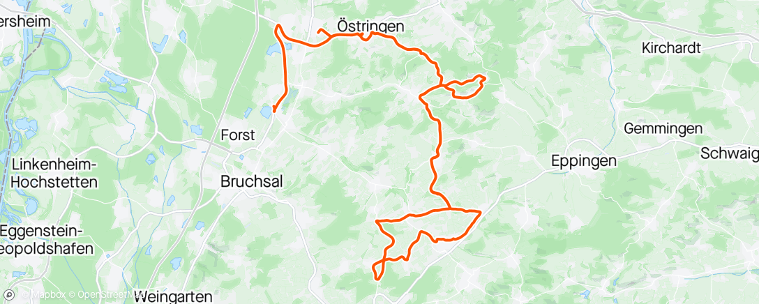 Mapa da atividade, Kraichgau 2024 - fiets