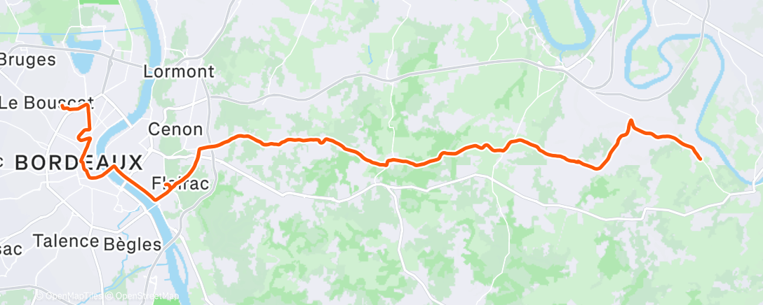 Map of the activity, Tour solo