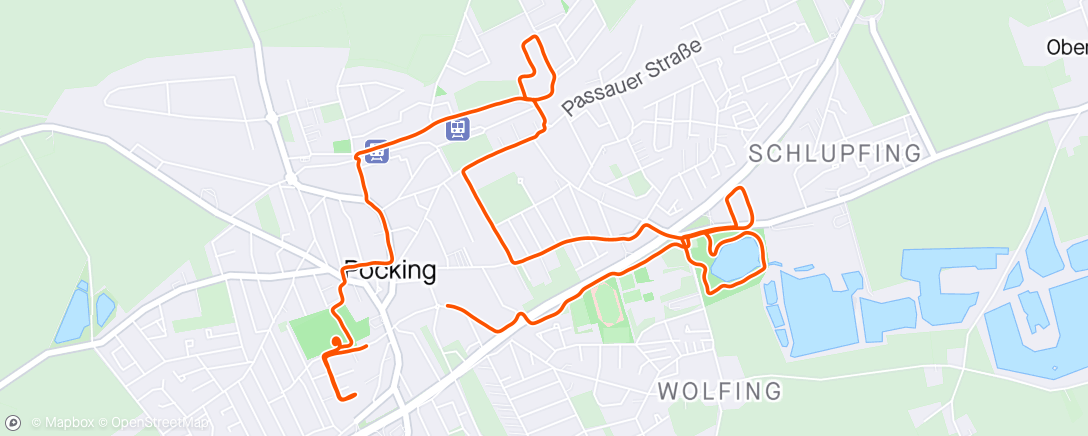 Map of the activity, Quer durch Pocking 🏃🏻‍♀️
