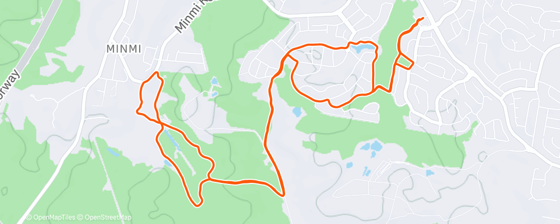 Peta aktivitas, Afternoon Run