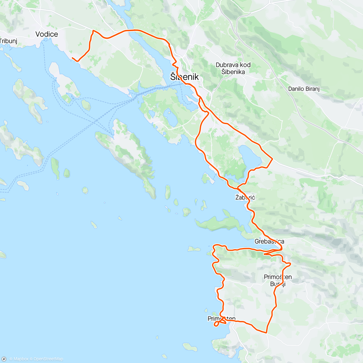 Map of the activity, 🇭🇷 dag 3