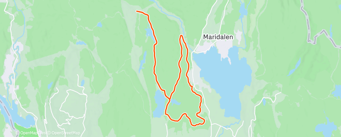Map of the activity, Nydelig ettermiddagstur med Maren 🍬
