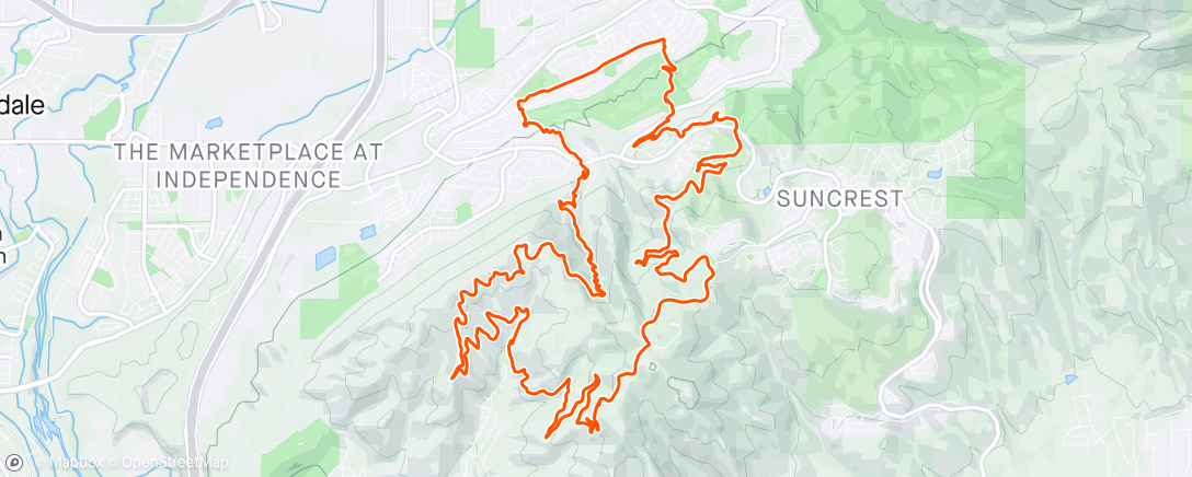 Mapa da atividade, Draper / Lehi loop