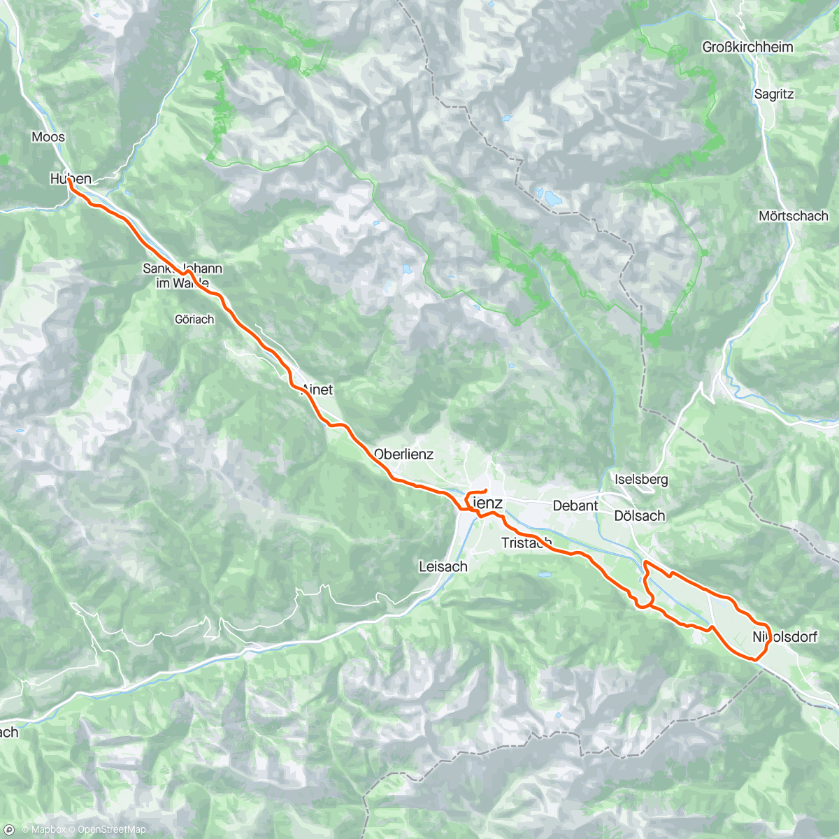 Map of the activity, Dolomitebike group ride with some hard efforts💥