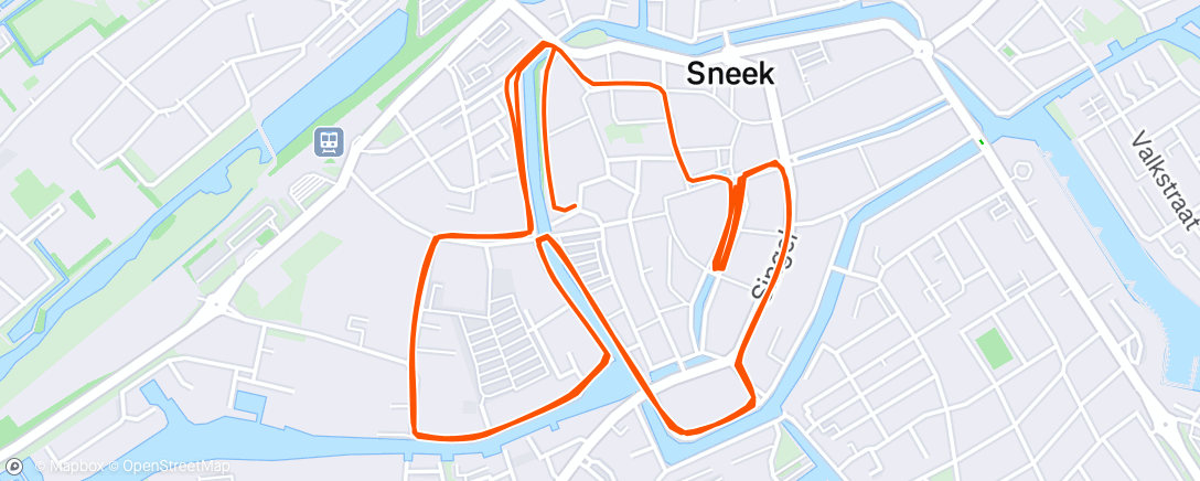 Map of the activity, 4 mijl van Sneek!
