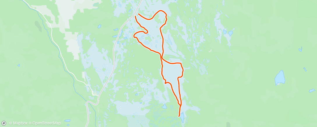 Map of the activity, Skarskidåkning på Koppången
