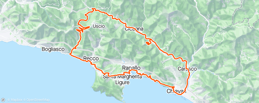 Map of the activity, 03/05/2024 Coreglia Ligure, Liguria, Italy