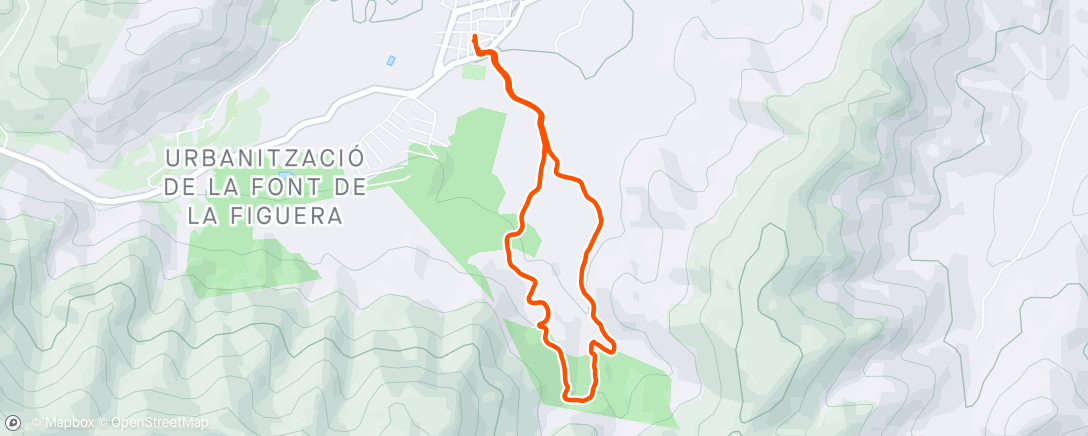 「Carrera de montaña matutina」活動的地圖