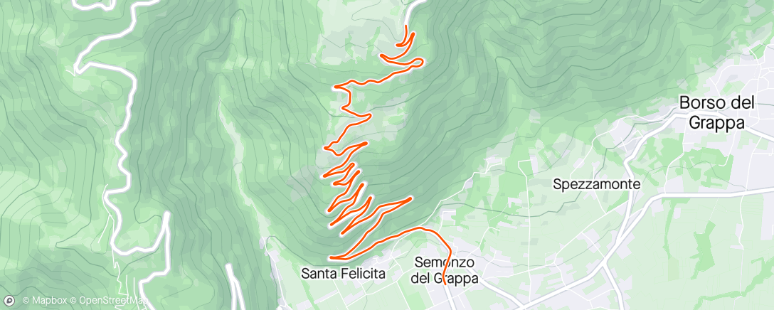 Map of the activity, ROUVY - Monte Grappa | Italy