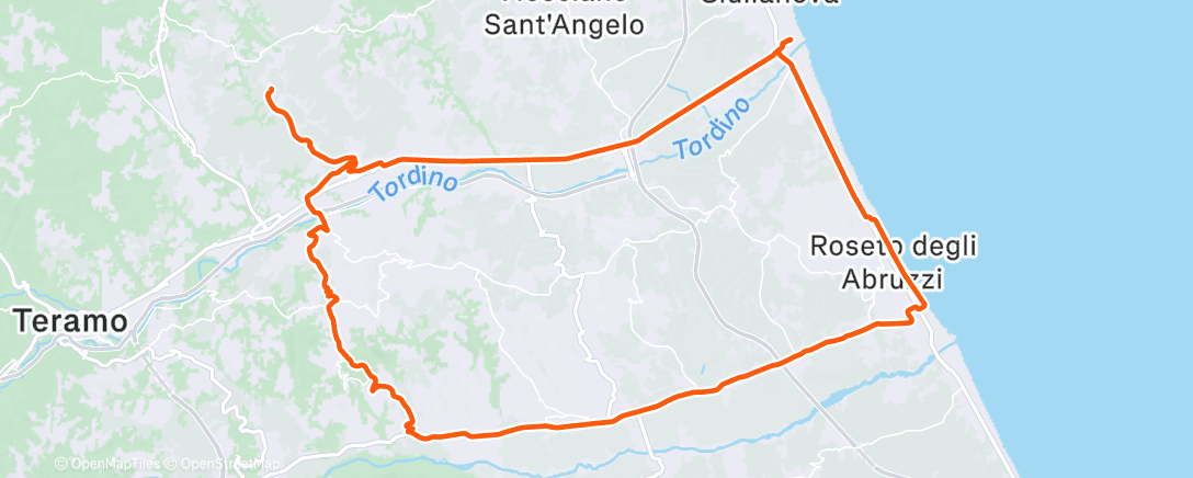 Mapa da atividade, Pedalata mattutina