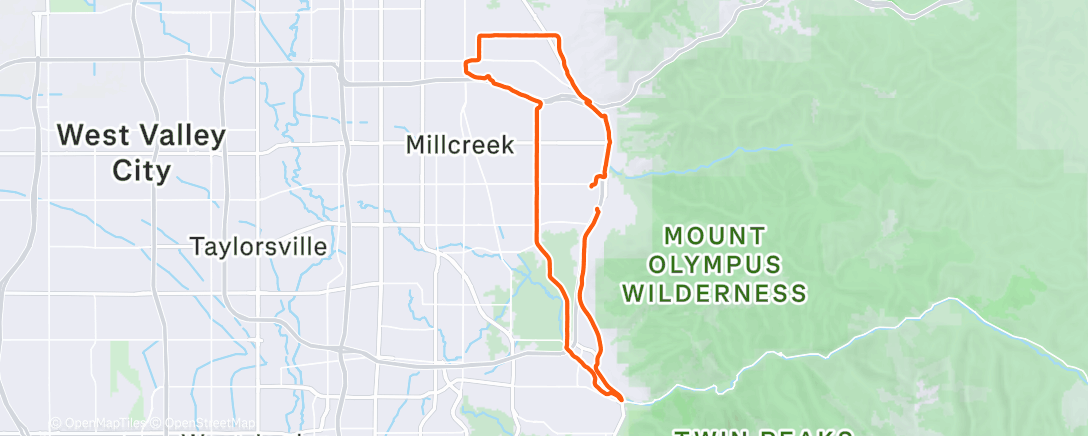 Map of the activity, Morning Run