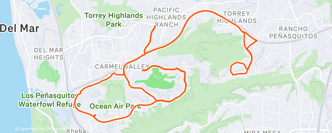 Map of the activity, Morning Ride