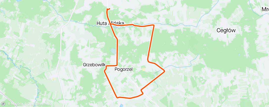 Map of the activity, Mtb Ride