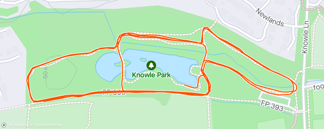Map of the activity, 5k