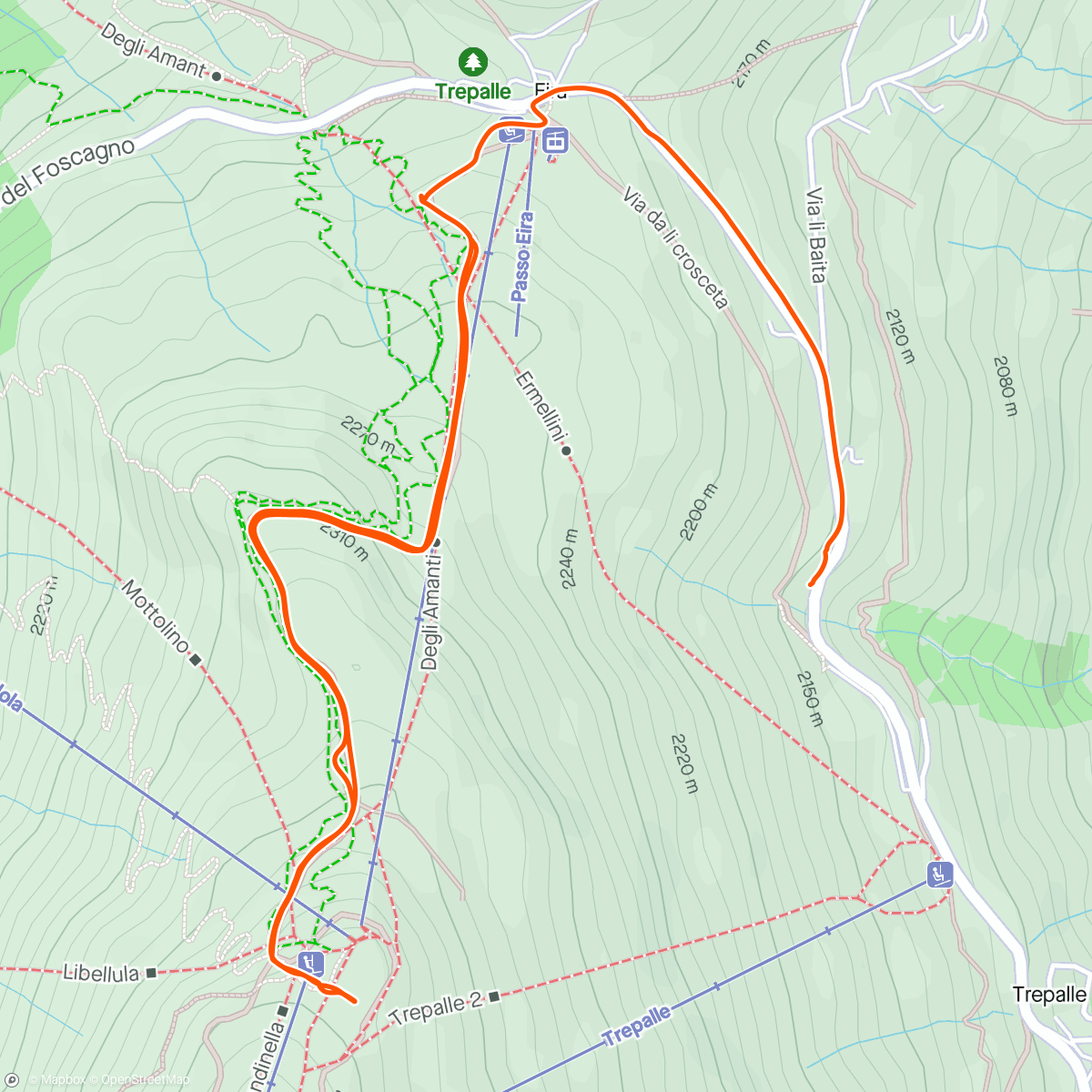 Map of the activity, Livigno - arrivo tappa Giro d’Italia