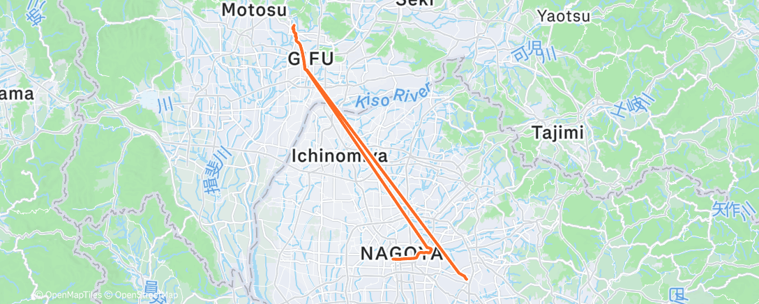 Map of the activity, Morning Ride