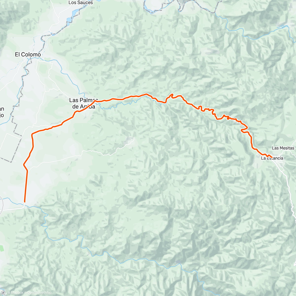 Map of the activity, Perfect weather for Las Palmas-La estancia with Mat and Guillarme
