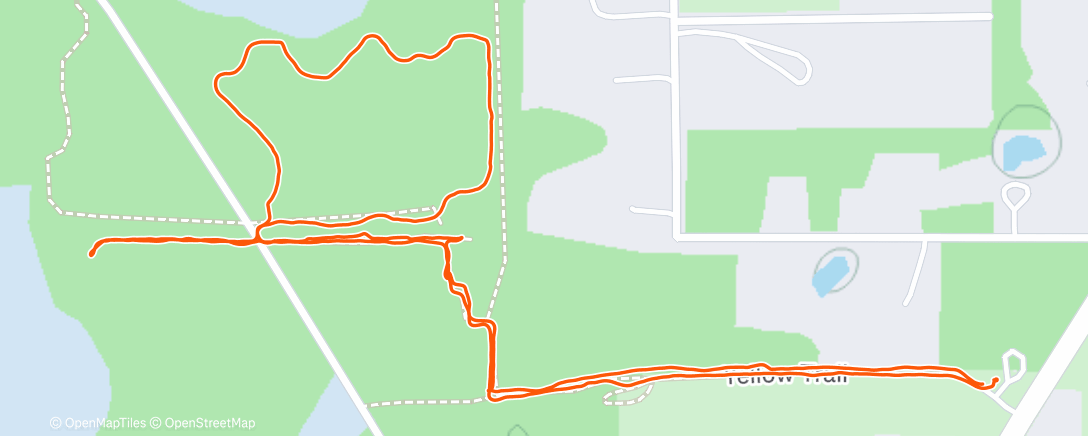 Map of the activity, Short hike before the rain hits
