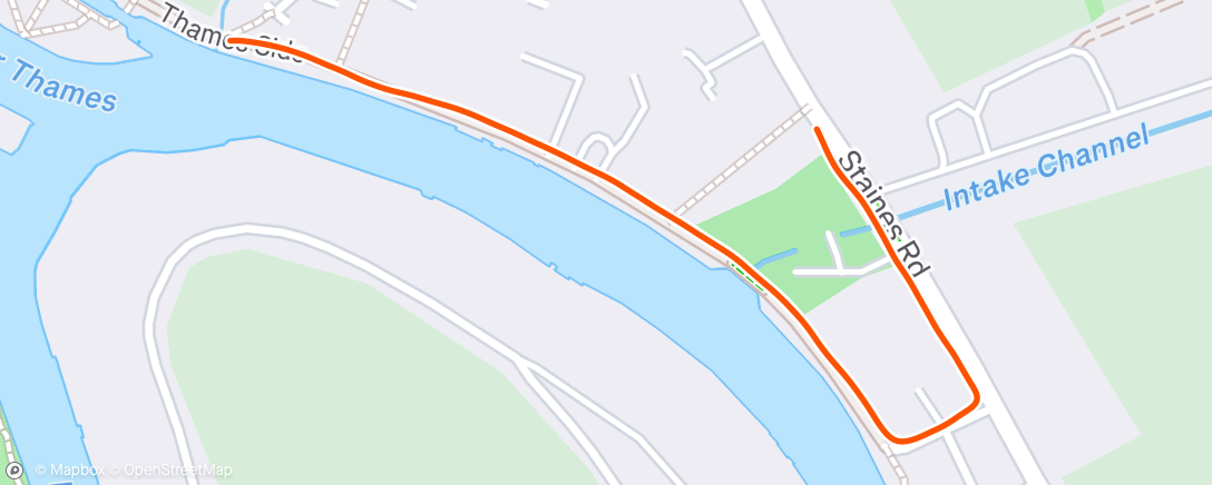 Map of the activity, Morning Run