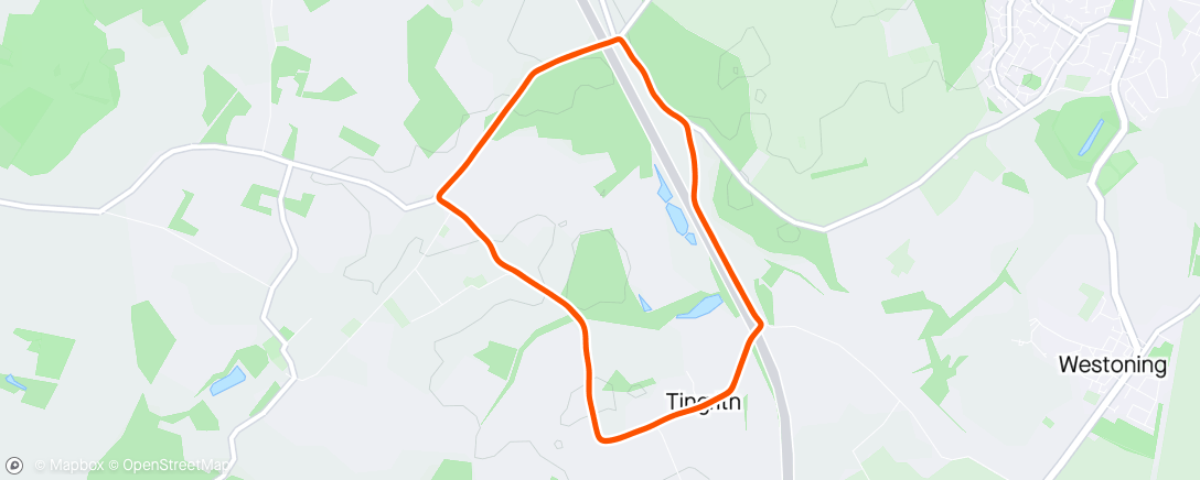 Map of the activity, IRC Tingrith 2 Laps TT (road bike)