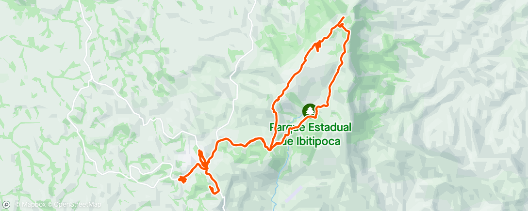 Map of the activity, Janela do Céu Ibitipoca