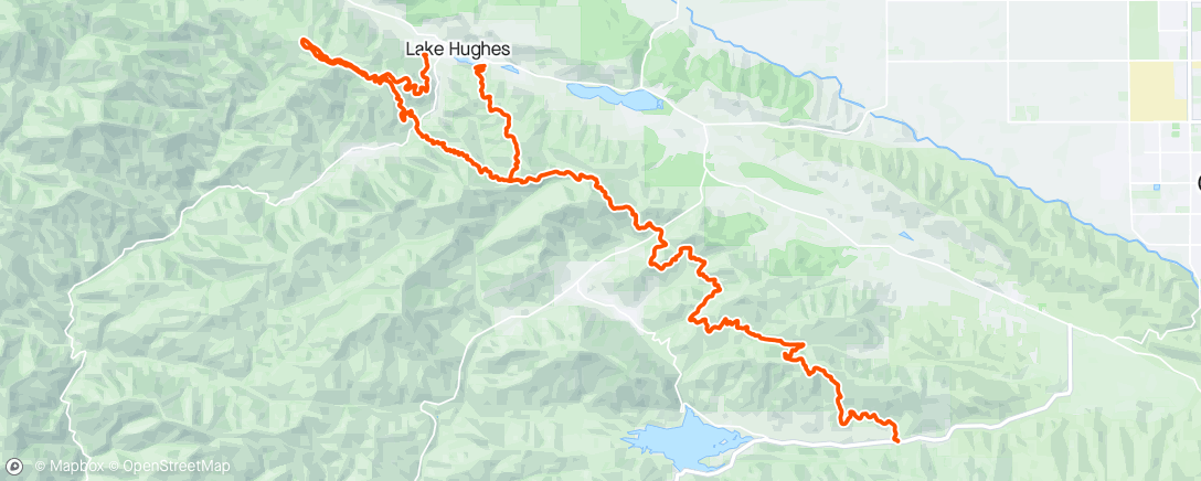 Map of the activity, Leona Divide 100k