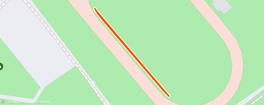 Map of the activity, 5 x 80m strides