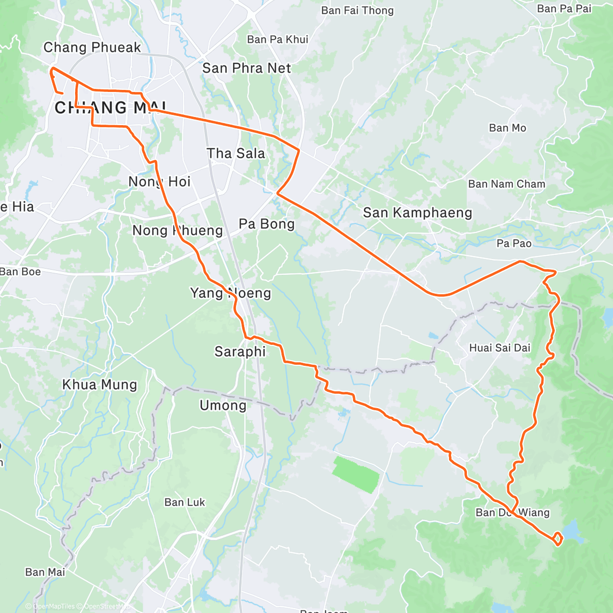 Map of the activity, Festive 500 / 240 km