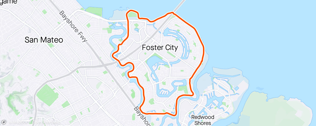 Карта физической активности (Afternoon Run)