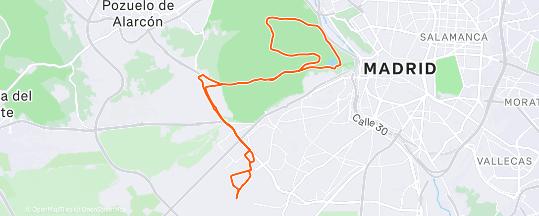 Map of the activity, Afternoon Ride