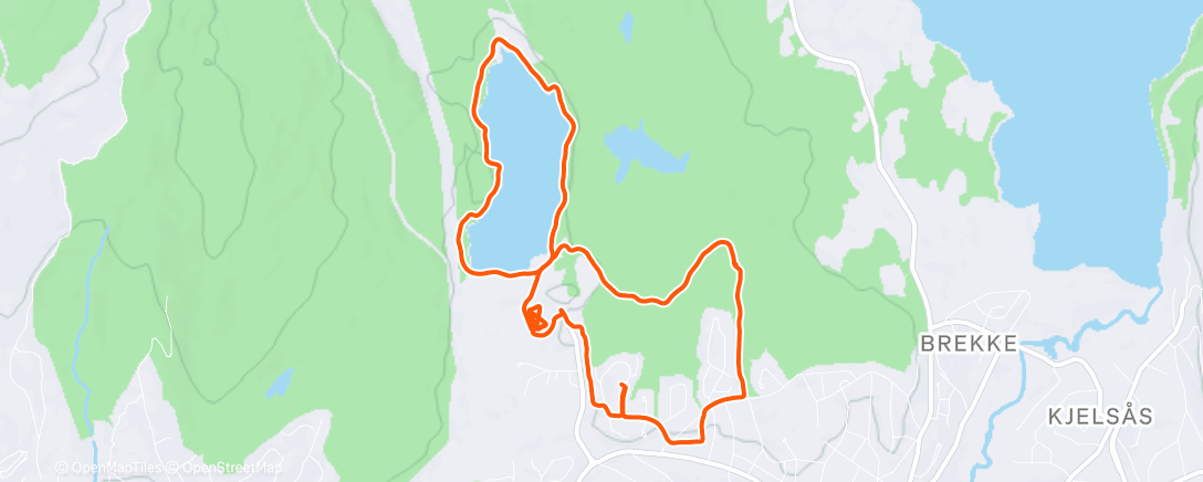 Map of the activity, Flyging i stuttbukse