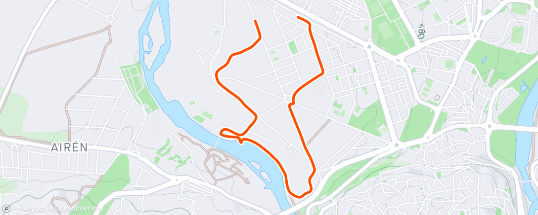 Map of the activity, Running Toledo